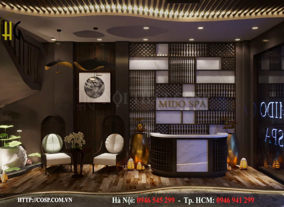 thiet ke noi that spa mido spa 2
